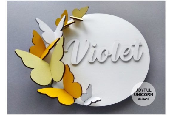 3D Butterfly Nursery Sign SVG Cut File: A Creative Solution for Custom Nursery Decor