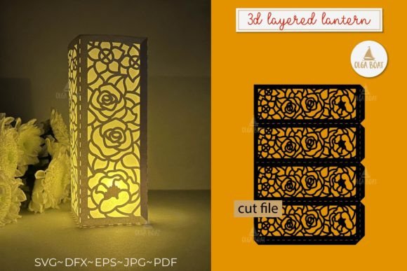 3D Flower Lantern Papercut Candle Holder: A Beautiful Addition to Your Home Decor
