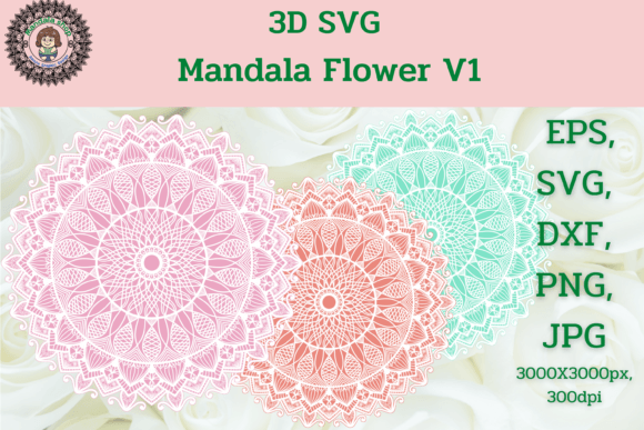 3D SVG Mandala Flower V1: A Creative Tool for All