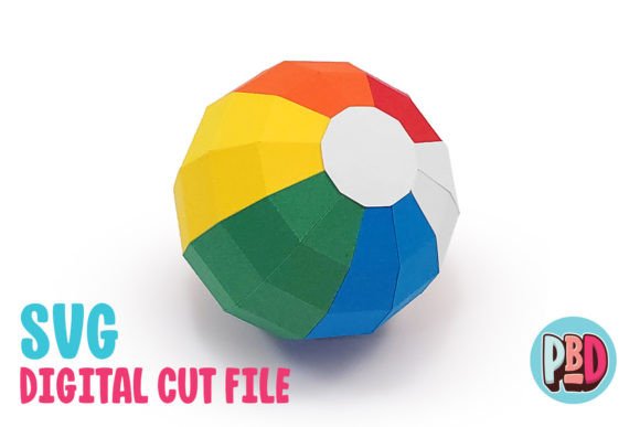 Beach Ball 3D Papercraft: A Fun and Creative Addition to Summer Decor