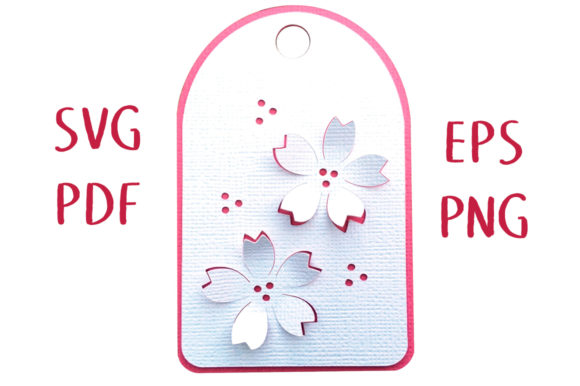 Cherry Blossom 3D Layered Gift Tag: A Beautiful Way to Add Elegance to Your Gifts