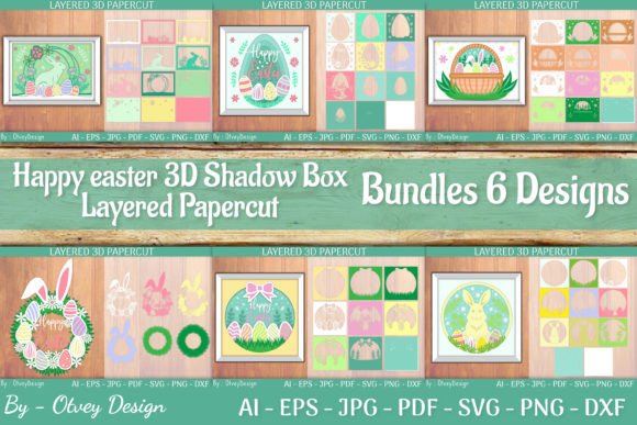 Happy Easter 3D Shadowbox Bundles: A Versatile Creative Tool for Every Occasion