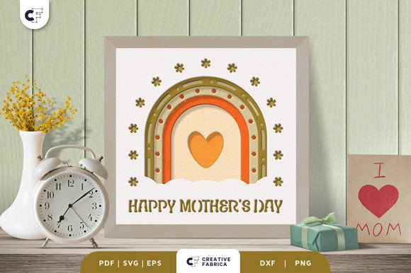 Happy Mother's Day 3D Shadow Box