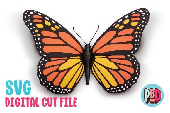 Monarch Butterfly 3D Papercraft: A Creative and Decorative Solution