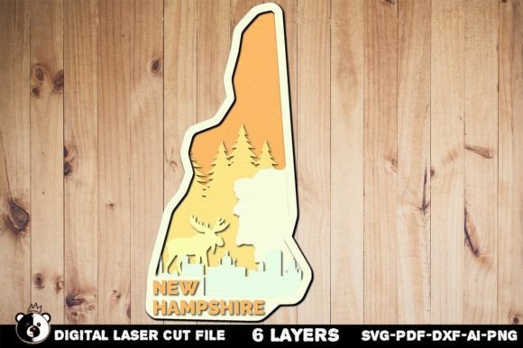 New Hampshire 3D File for CNC Projects: A Guide to Plywood Design and Laser Cutting